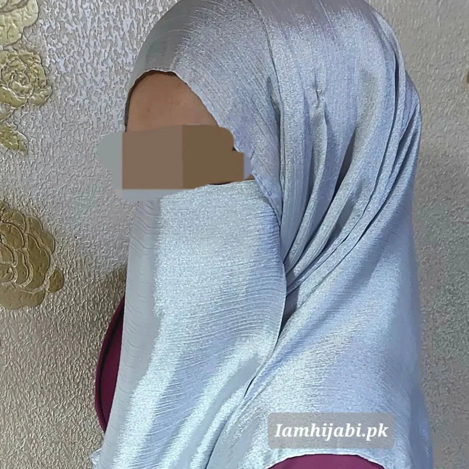 Silk Hijab and Niqab Set