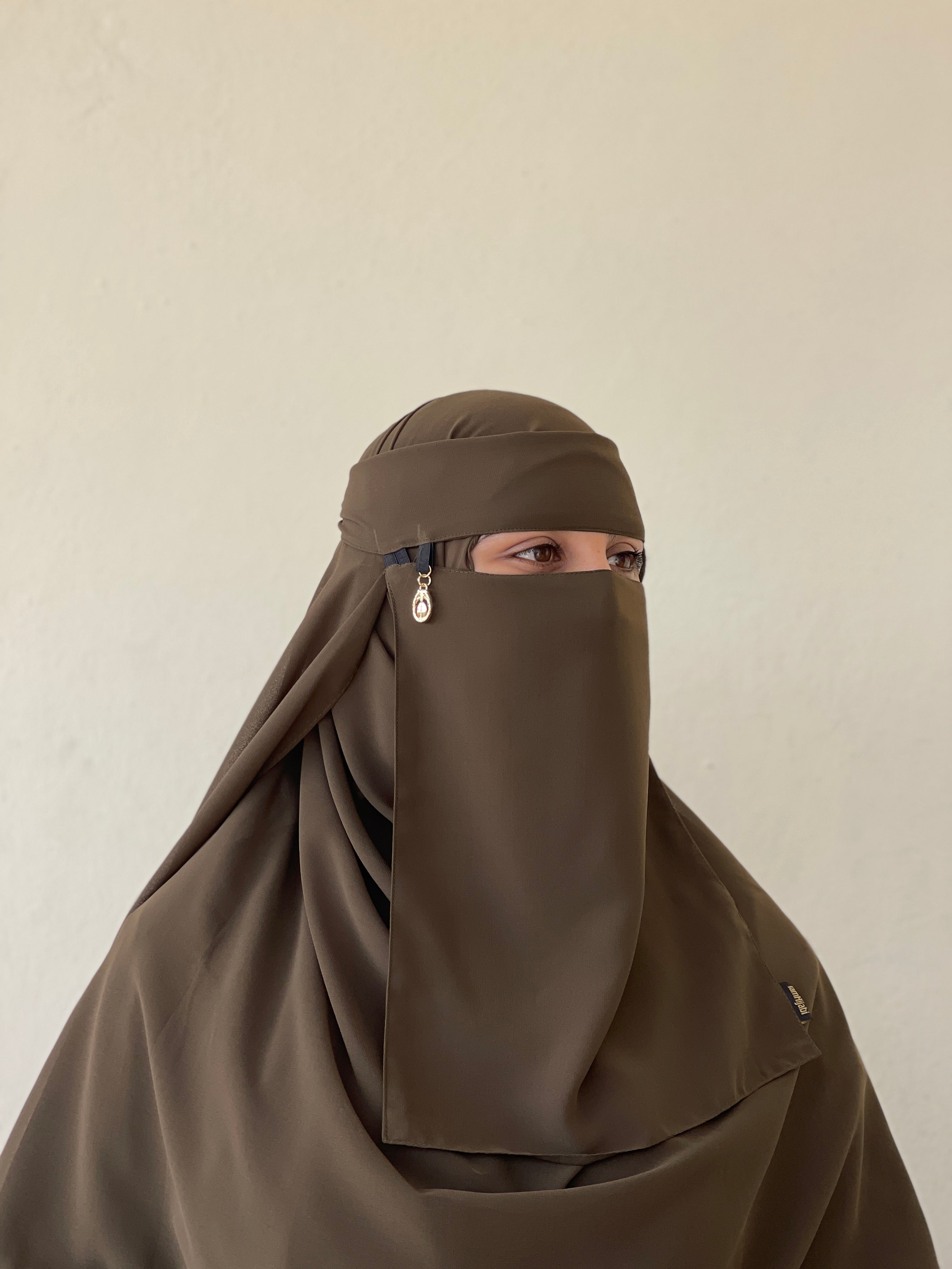 Saudi Niqab Set - Olive Green