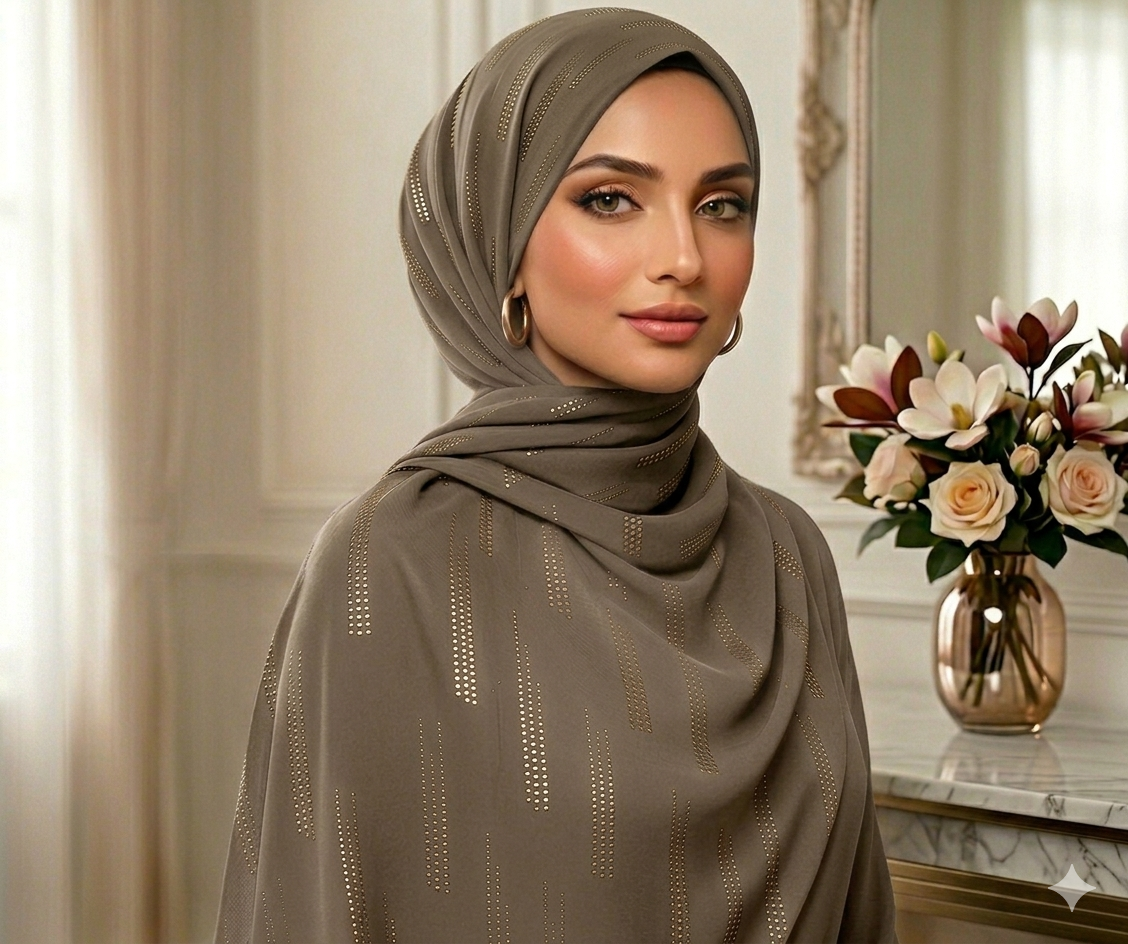 DEW DROP GEORGETTE - LATTE