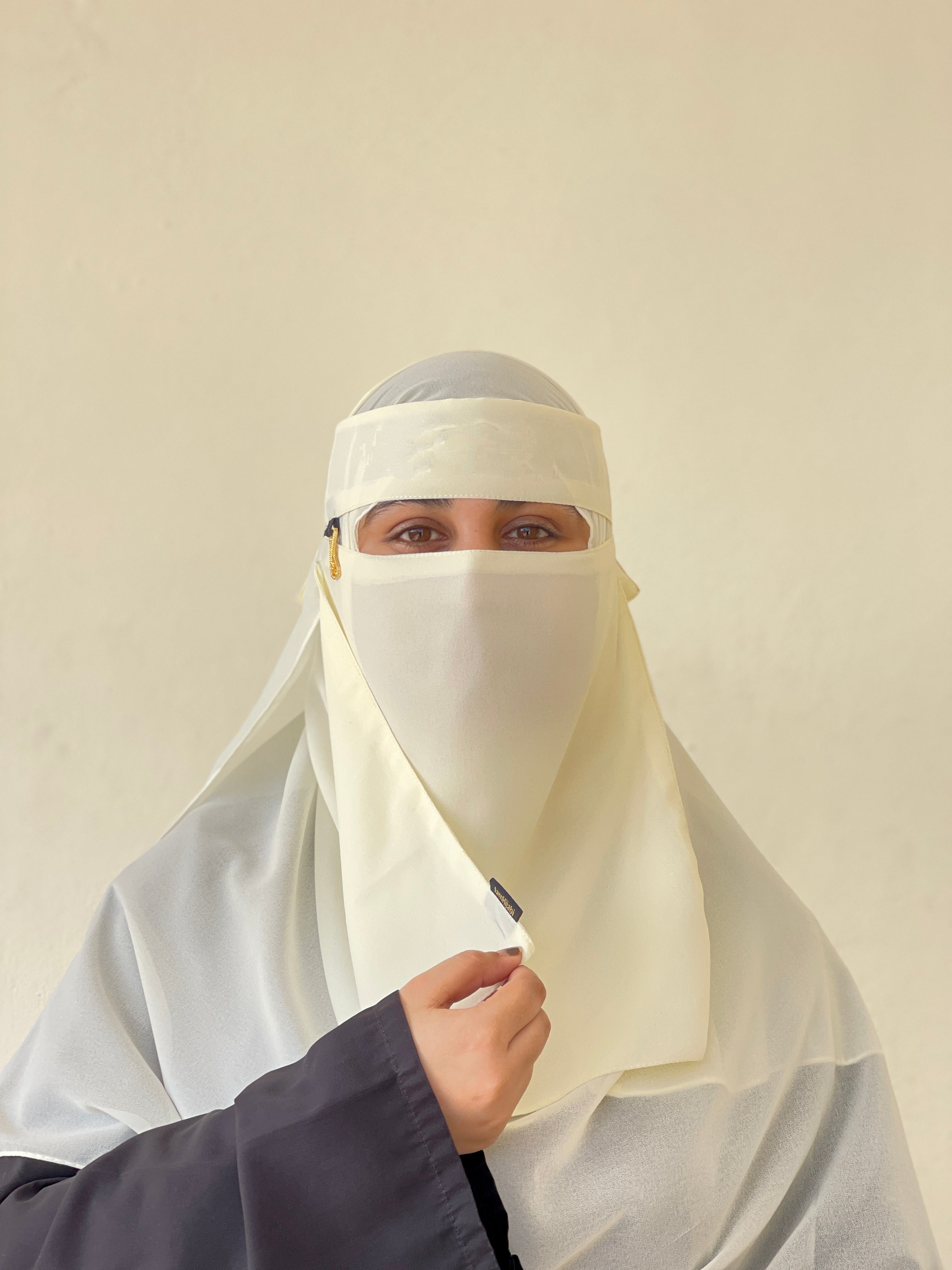 Saudi Niqab Set - Off-White