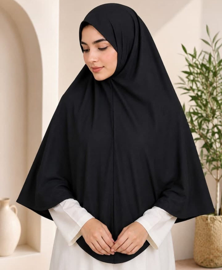 Black jersey namaz chadar