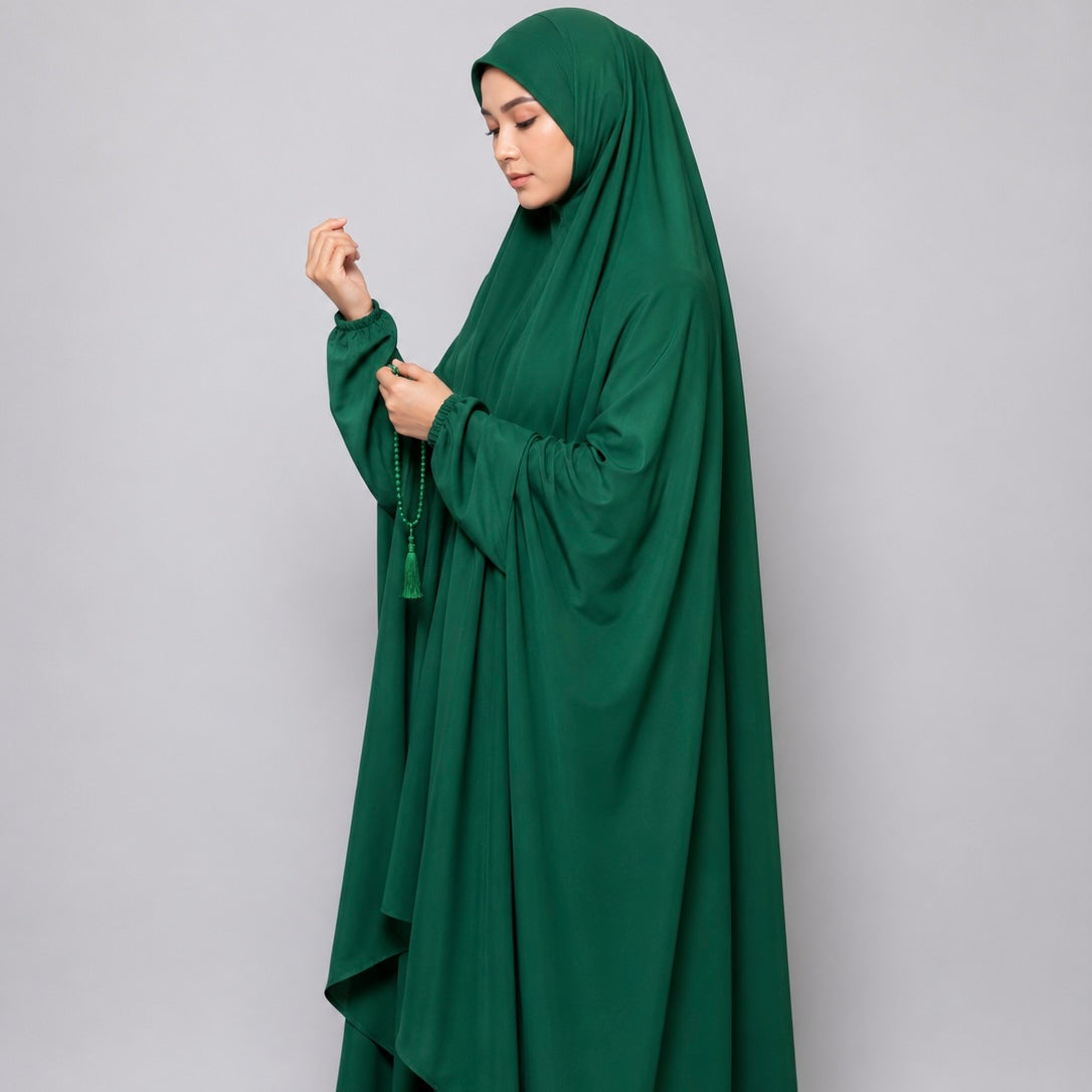 Plain Namaz Chadar - Green