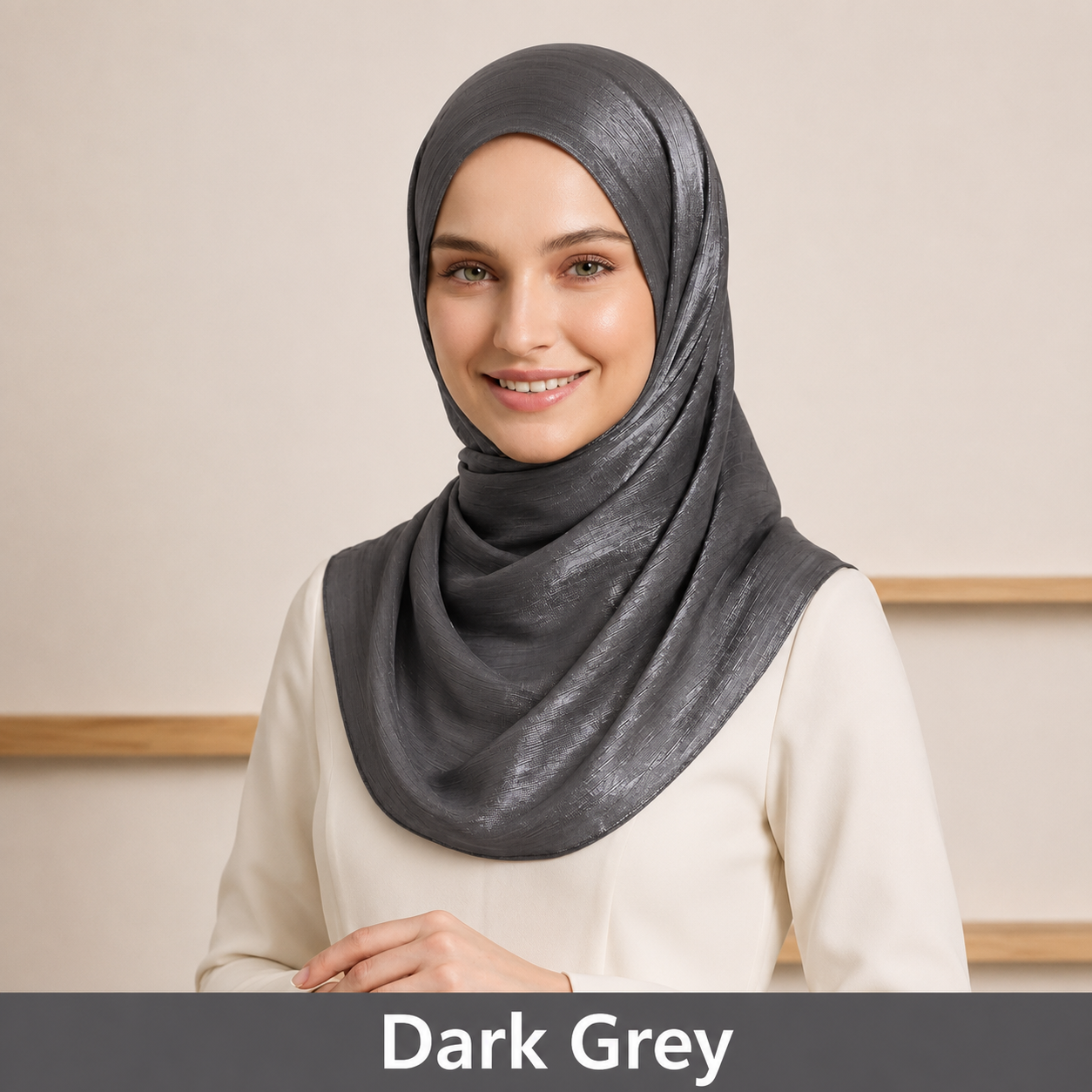 Organza Silk - dark grey