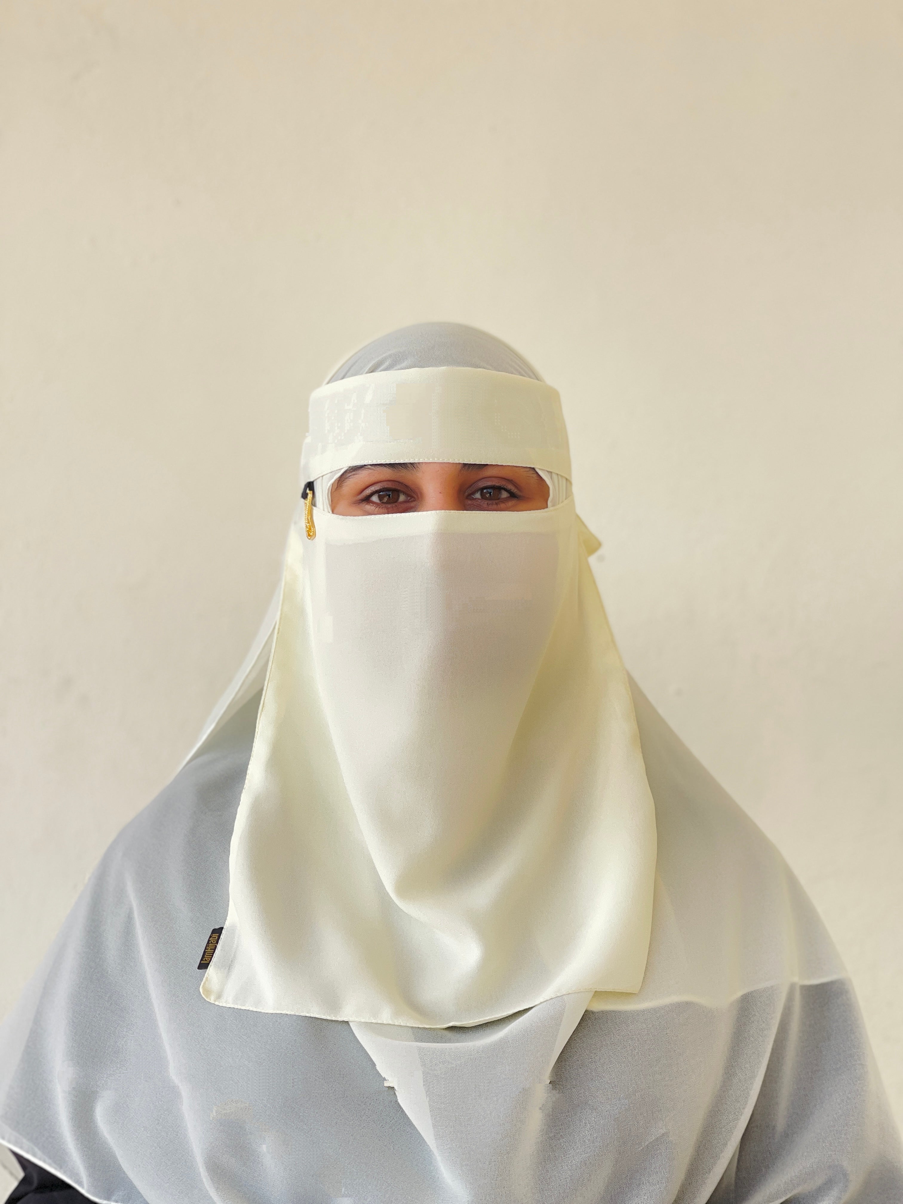Saudi Niqab Set - Off-White