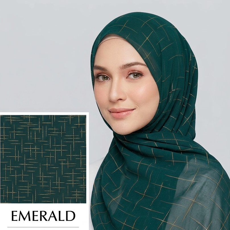 Luxe Georgette - Emerald