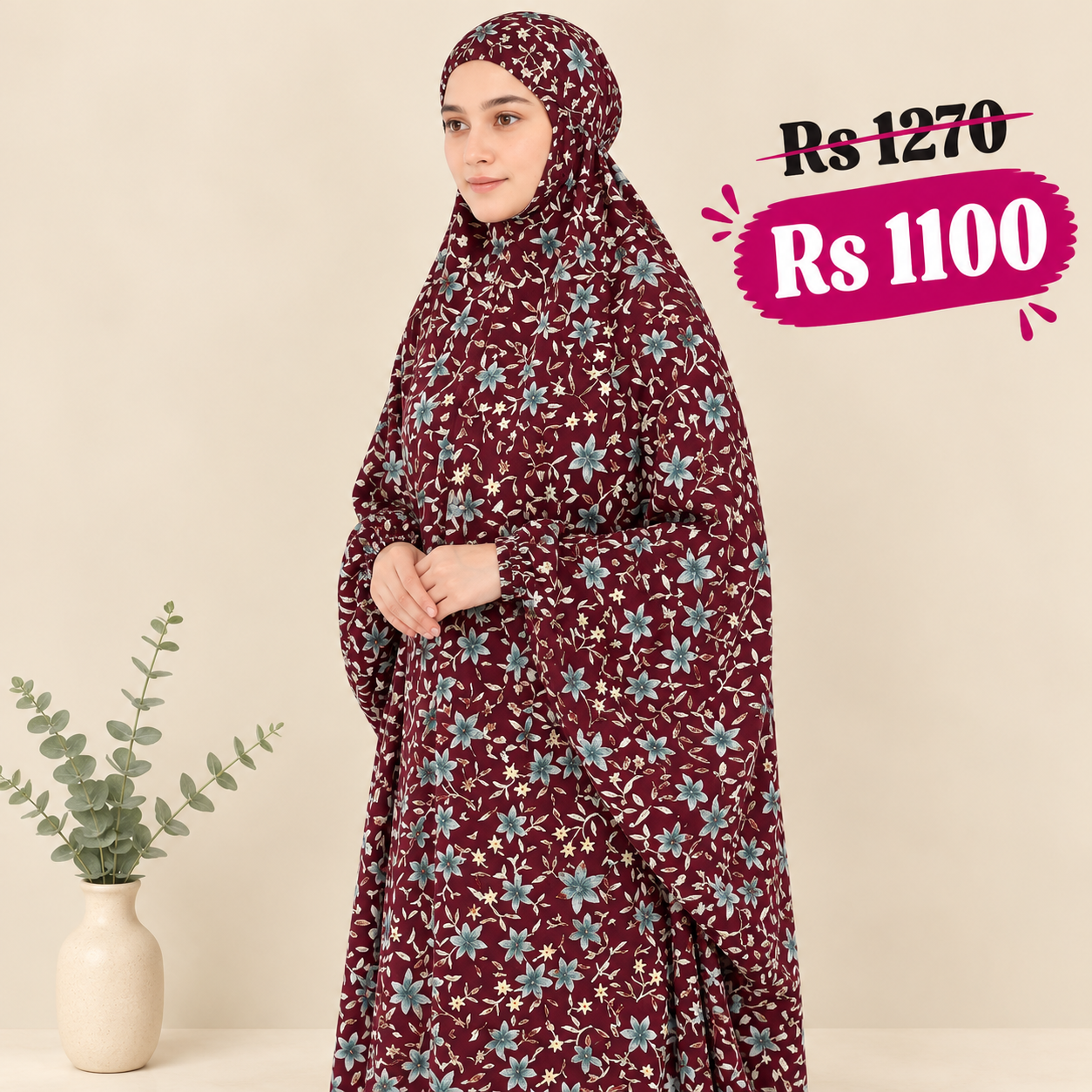 Namaz Chadar with Sleeves
