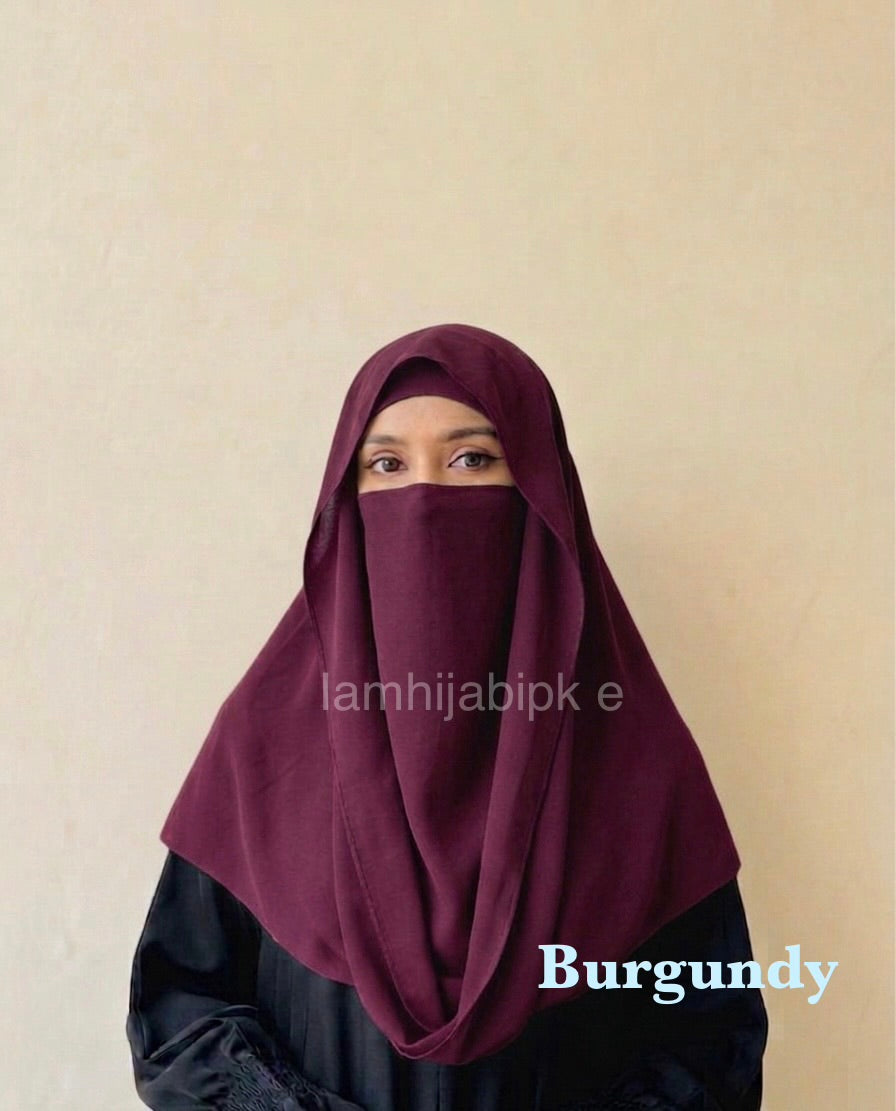 Misri Hijab - Burgundy