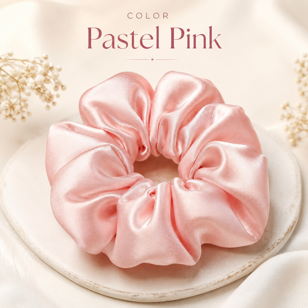 Pastel Pink Scrunchie