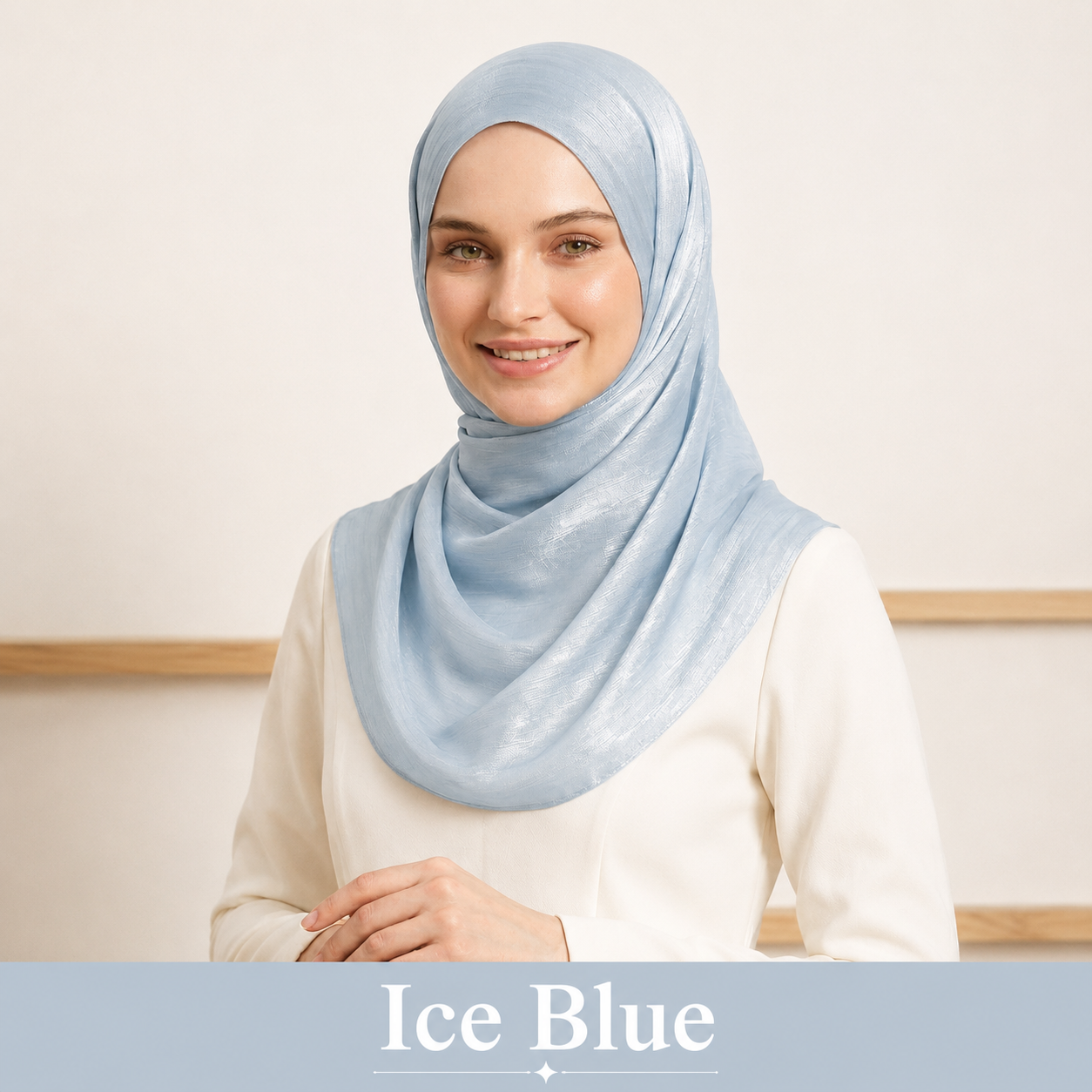 Organza Silk - ice blue