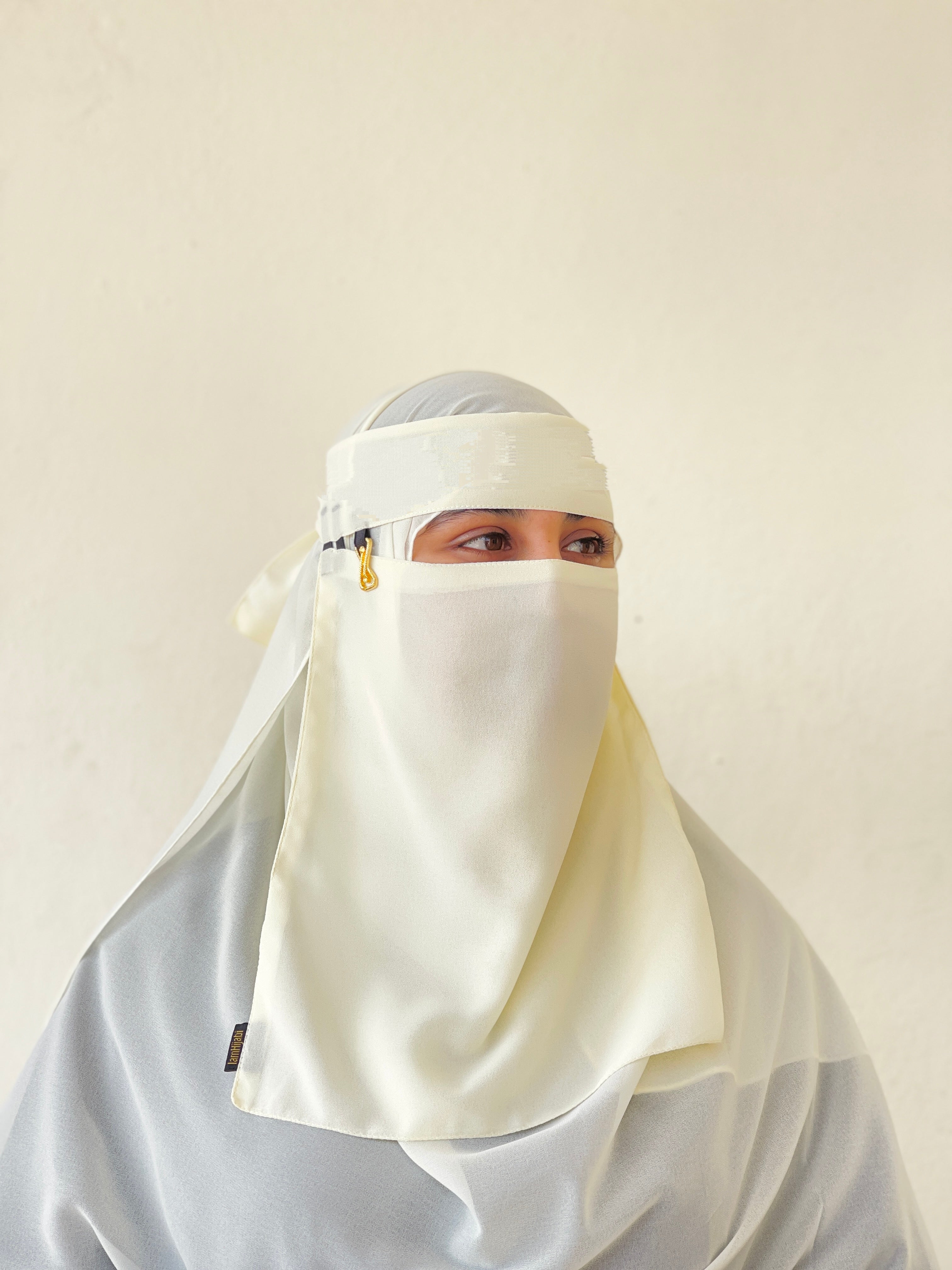 Saudi Niqab Set - Off-White