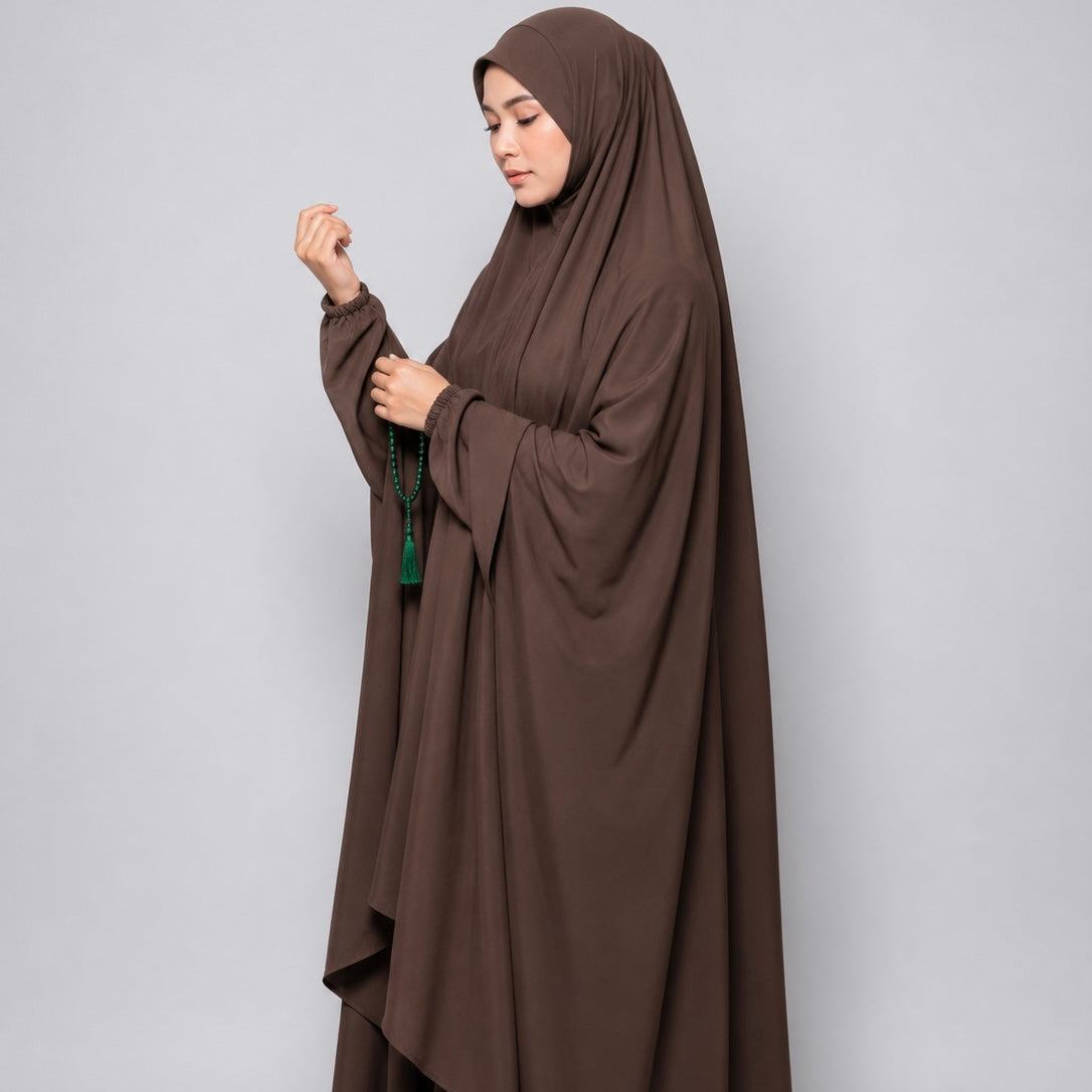 Plain Namaz Chadar - Brown