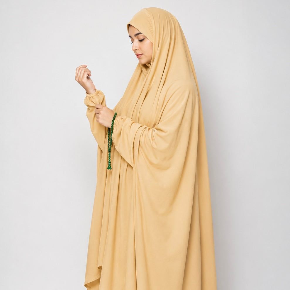 Plain Namaz Chadar - Beige