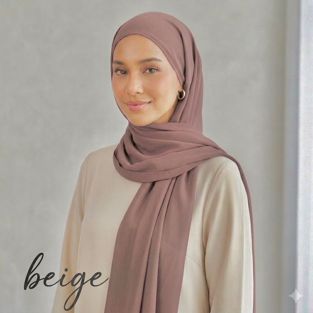Plain Georgette - Beige