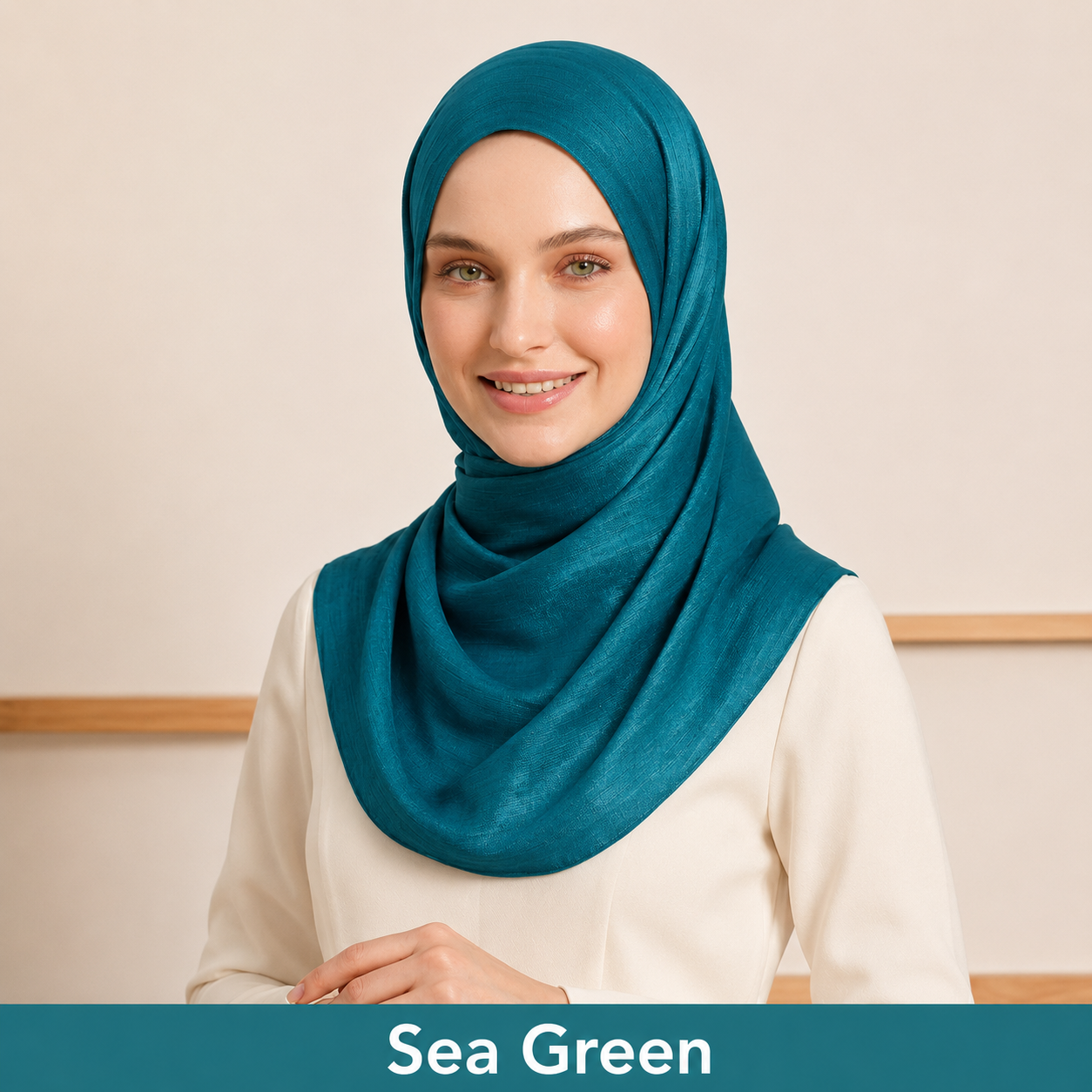 Organza Silk - Sea green