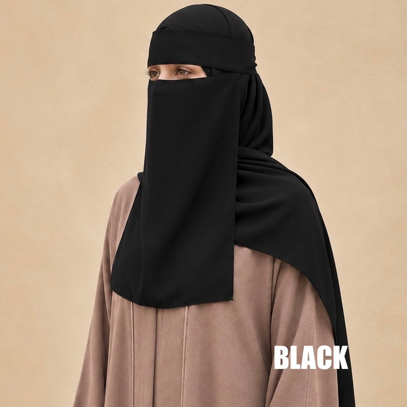 Saudi Niqab Set - Black