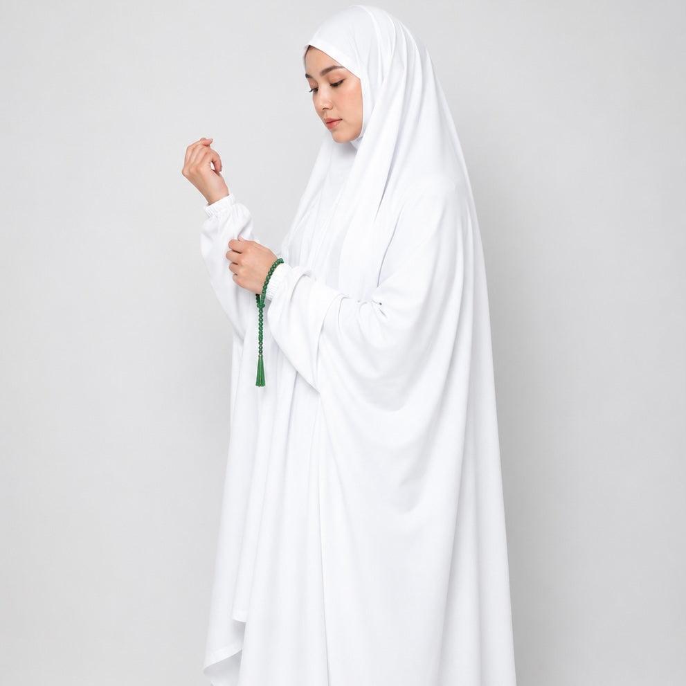 Plain Namaz Chadar - White