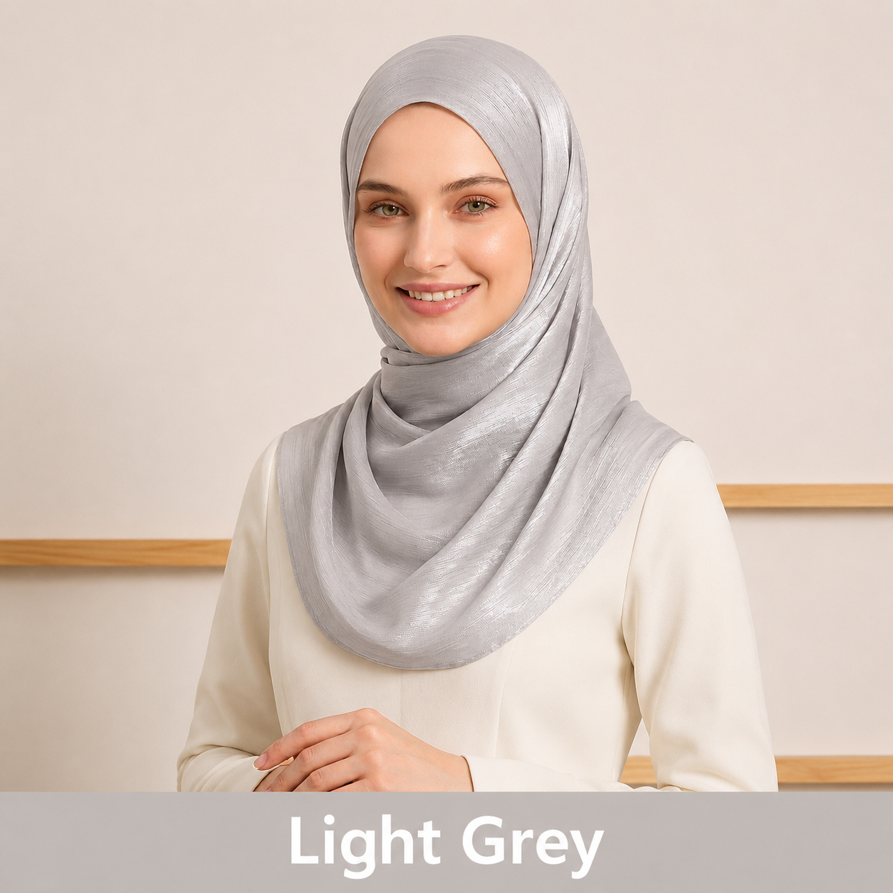 Organza Silk - Light gray