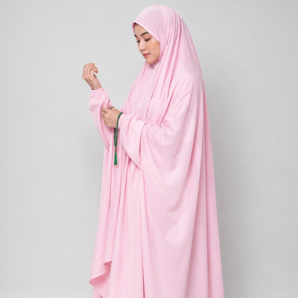 Plain Namaz Chadar - Baby Pink