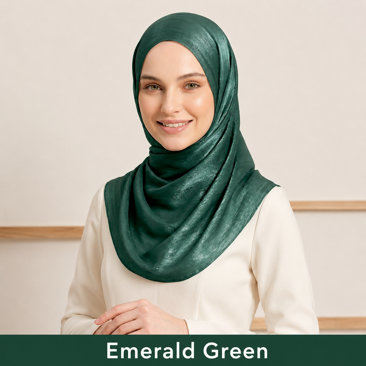 Organza Silk - Emerald Green