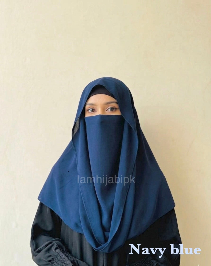 Misri Hijab - Navy Blue