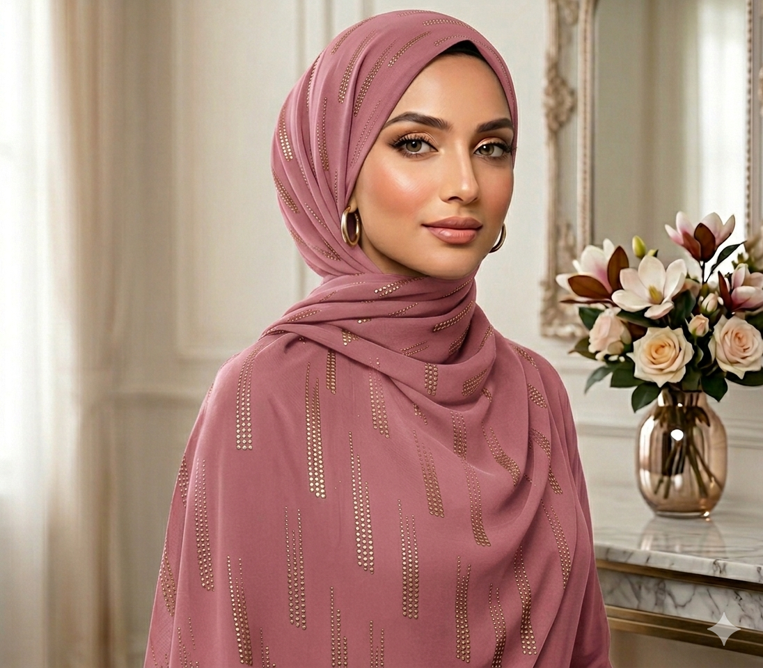 DEW DROP GEORGETTE - ROSEPINK