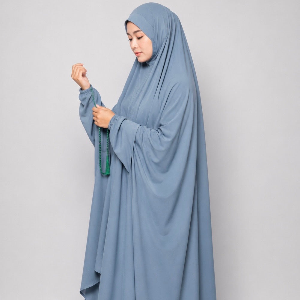 Plain Namaz Chadar - Light Blue