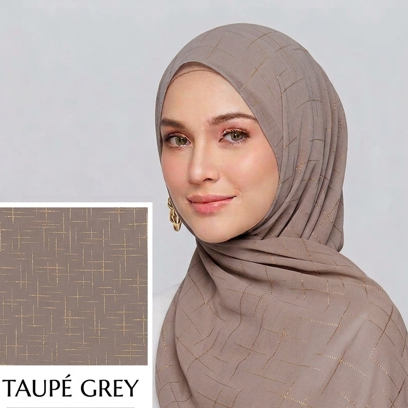 Luxe Georgette - Taupe Gray