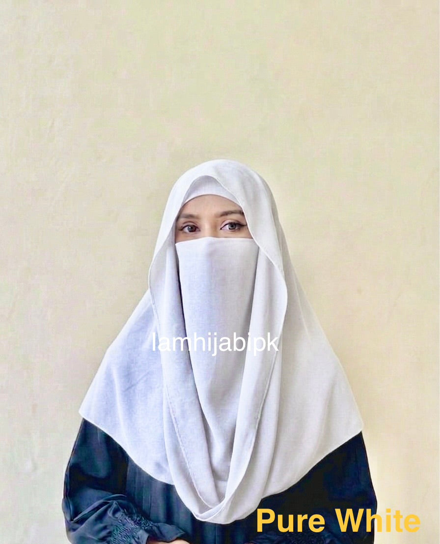 Misri Hijab - Pure white