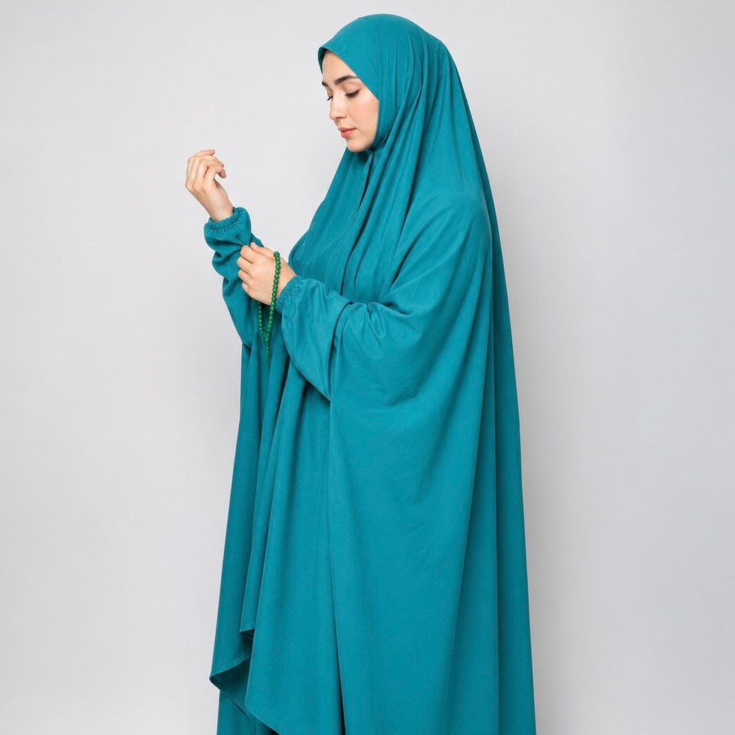 Plain Namaz Chadar - Turquoise