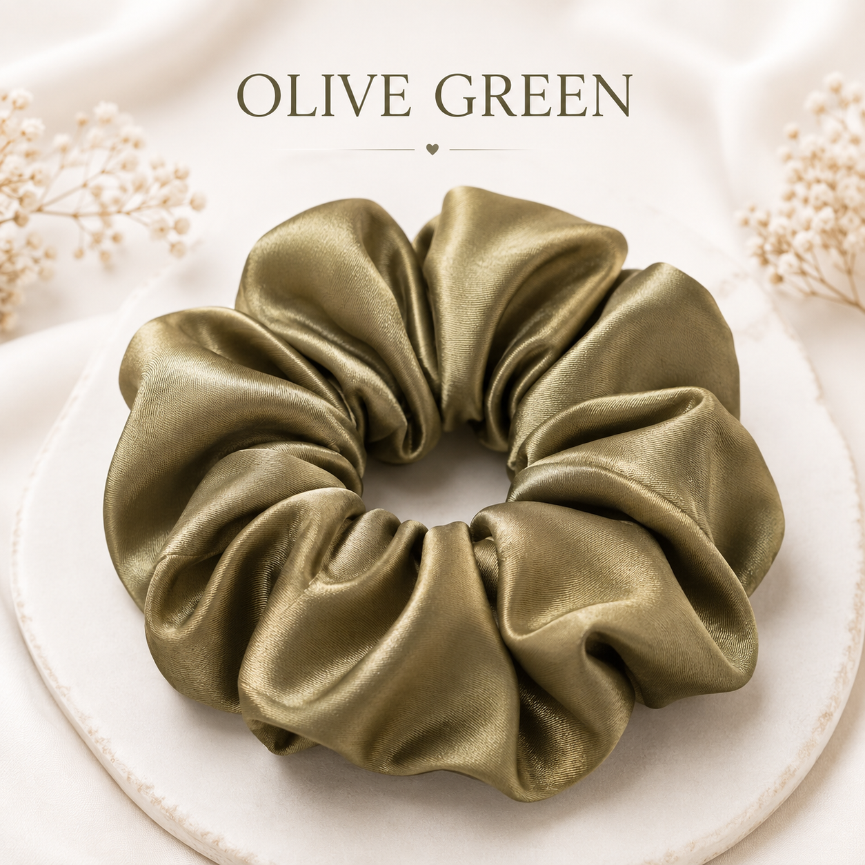 Olive Green Scrunchie