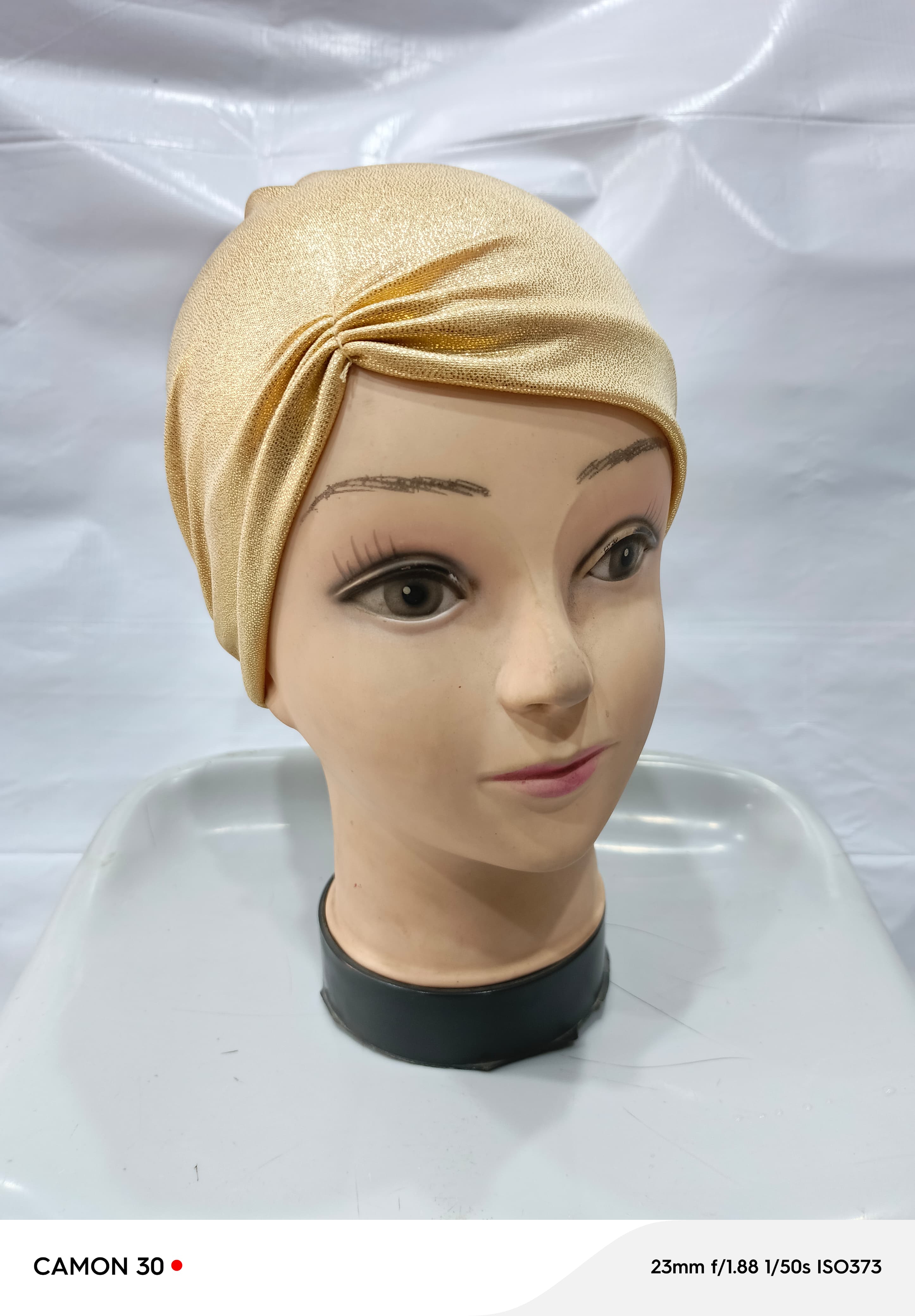 Shimmer side cap - Golden