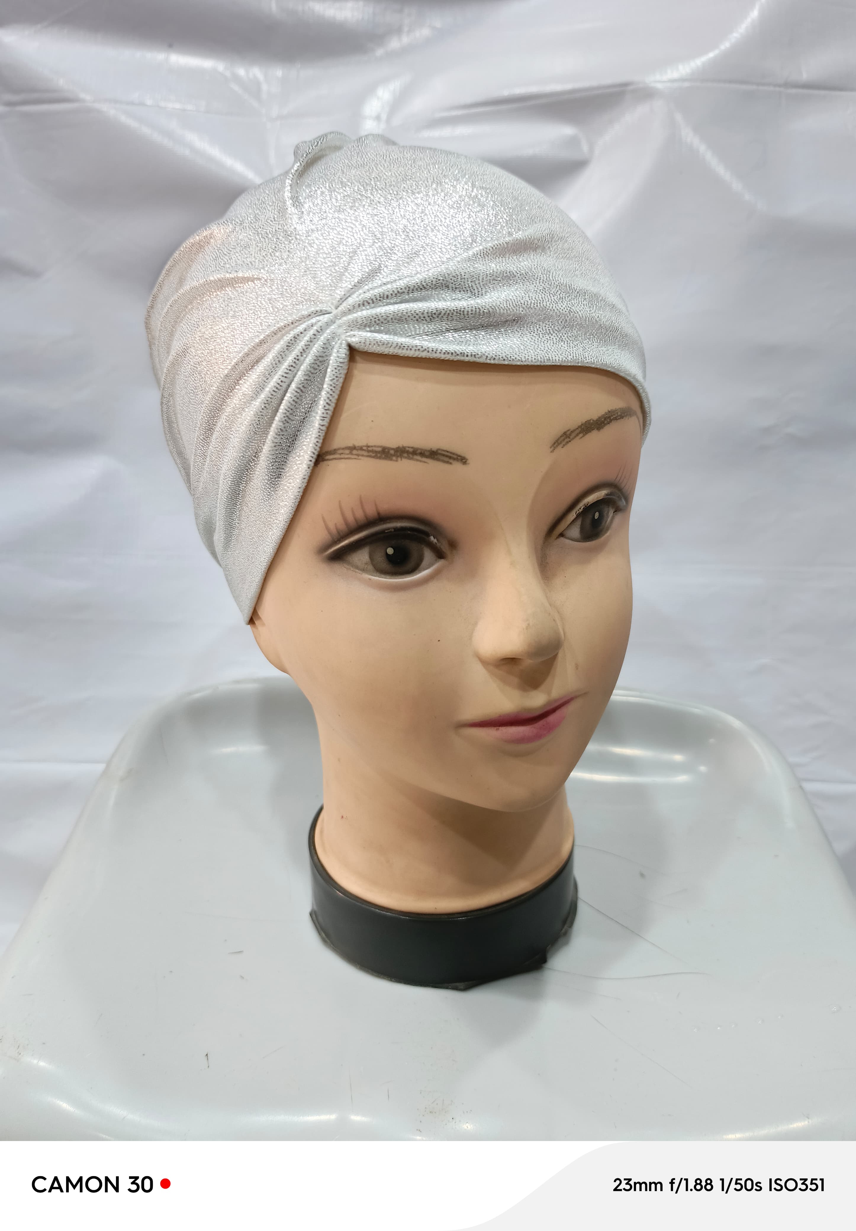 Shimmer side cap - Silver