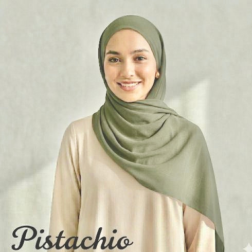 Plain Georgette - PIstachio