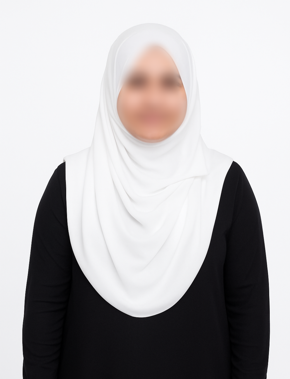 DOUBLE LOOP HIJAB - WHITE