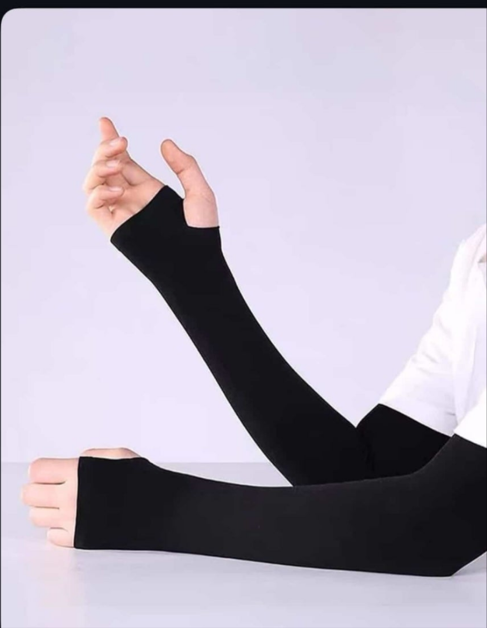 Thumhole Sleeves - Black