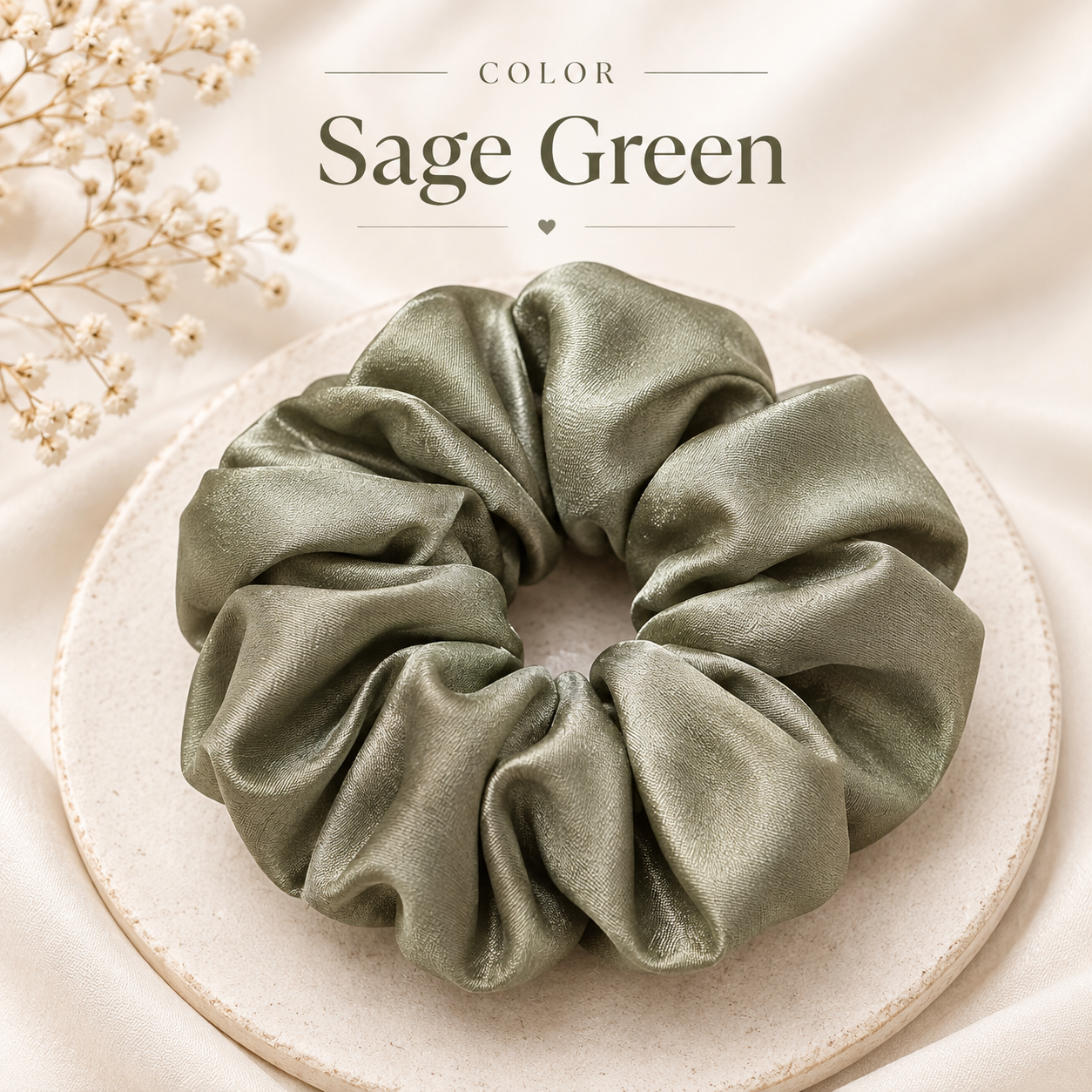 Sage green Scrunchie