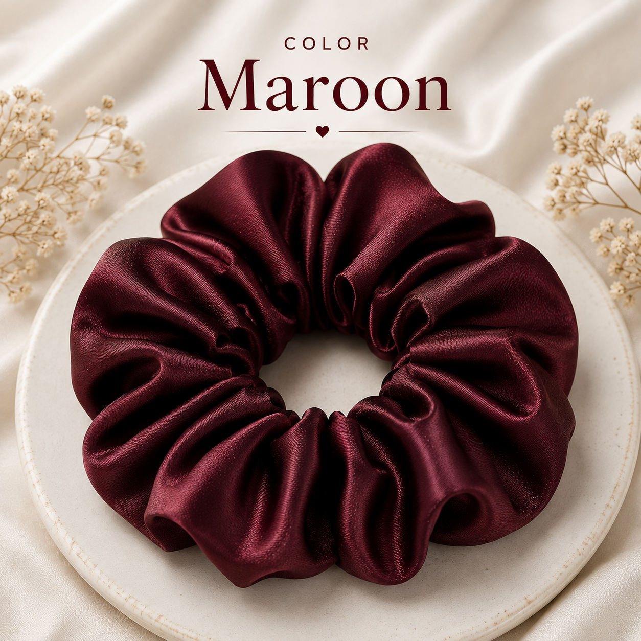 Maroon Scrunchie