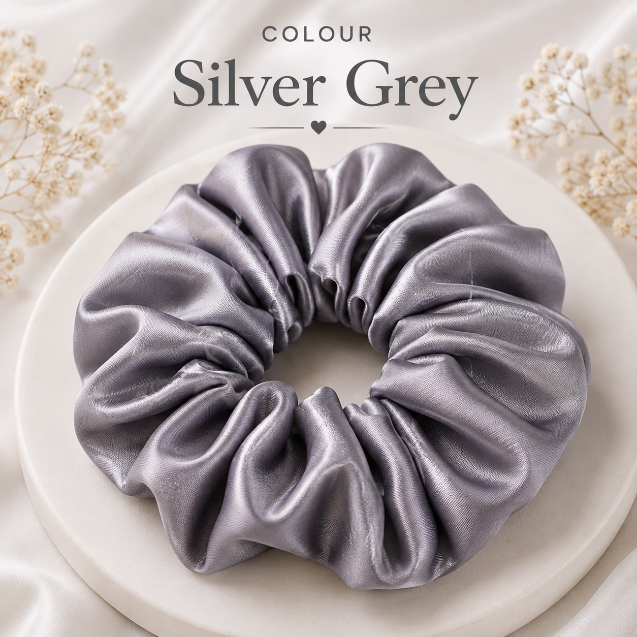 Silver grey Scrunchie