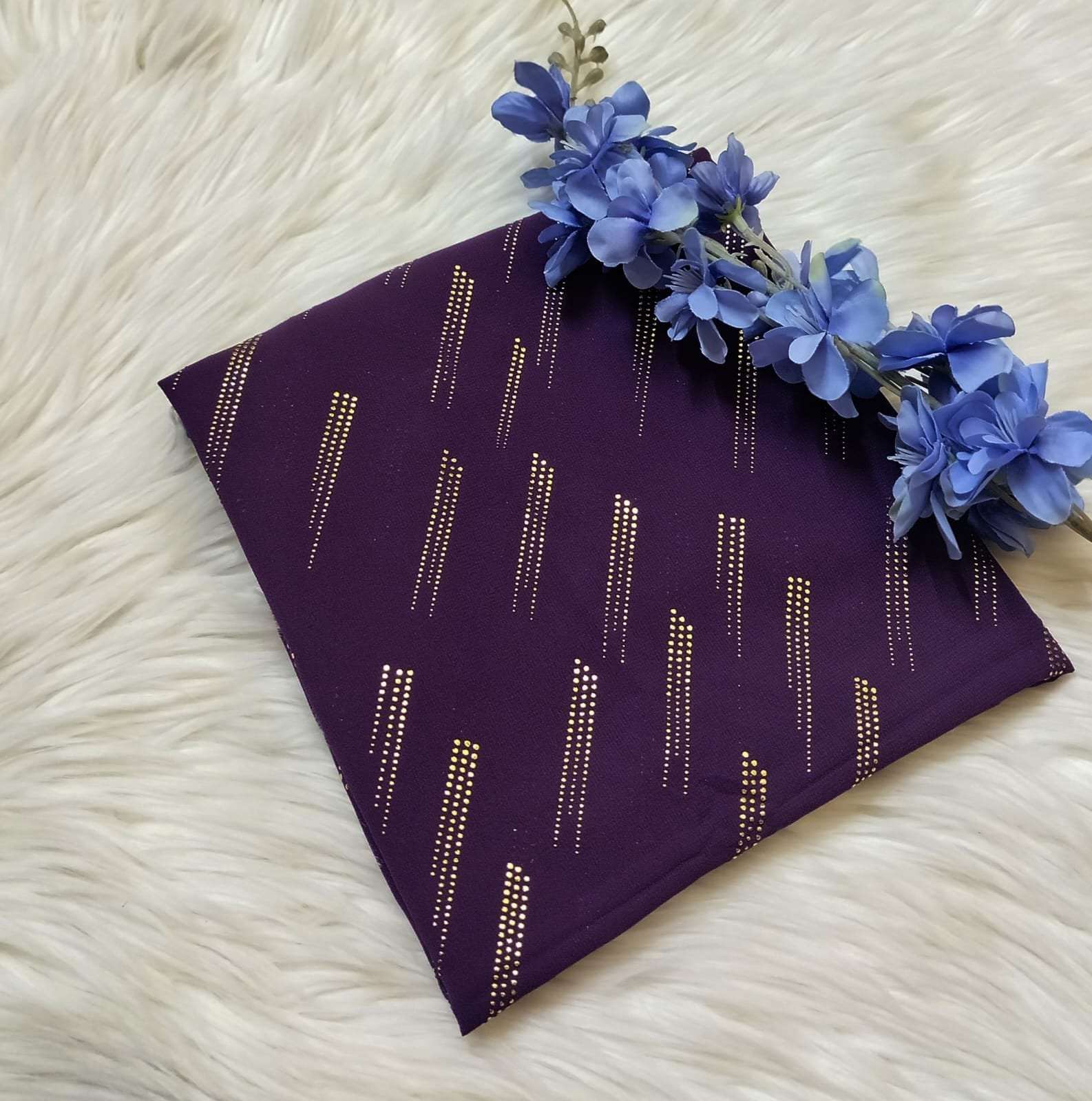 DEW DROP GEORGETTE - PURPLE