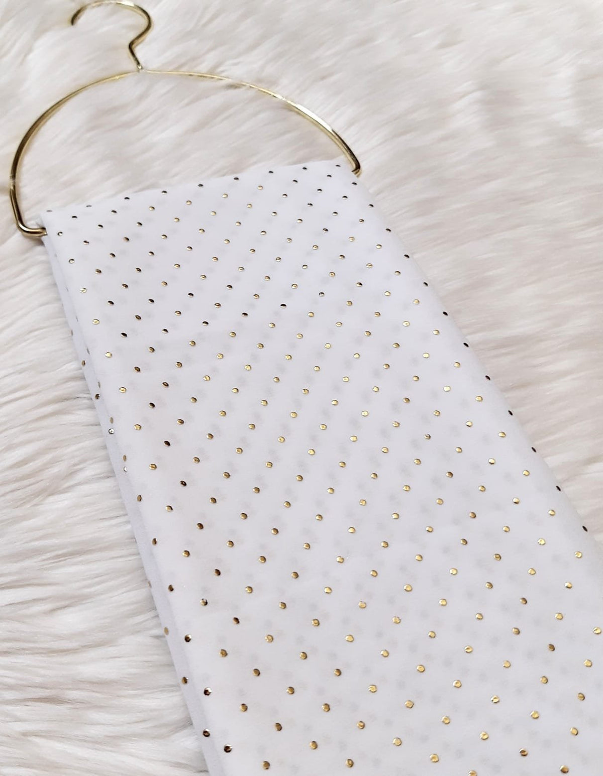 Studded Georgette - White