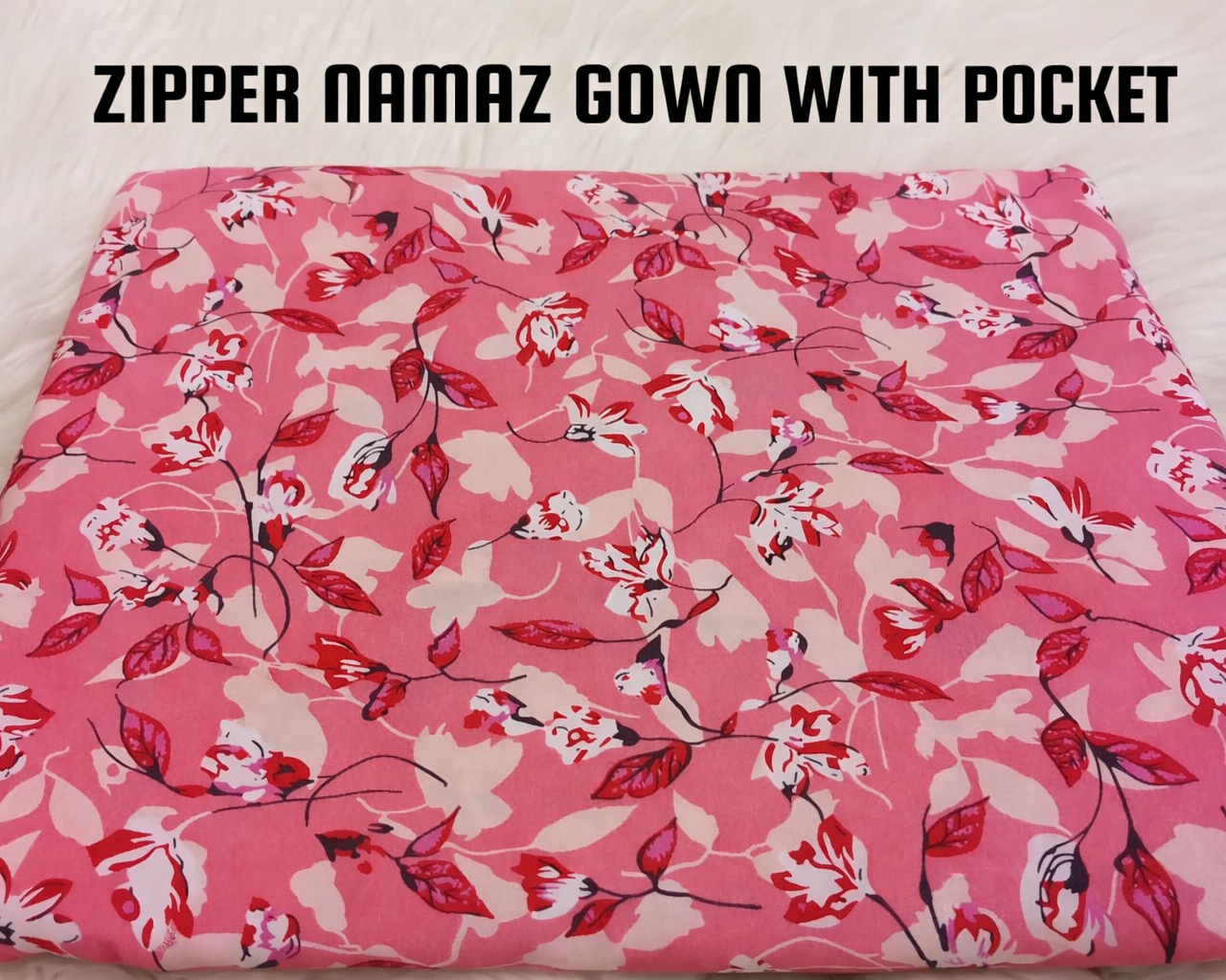 Zipper namaz Chadar (malai lawn)
