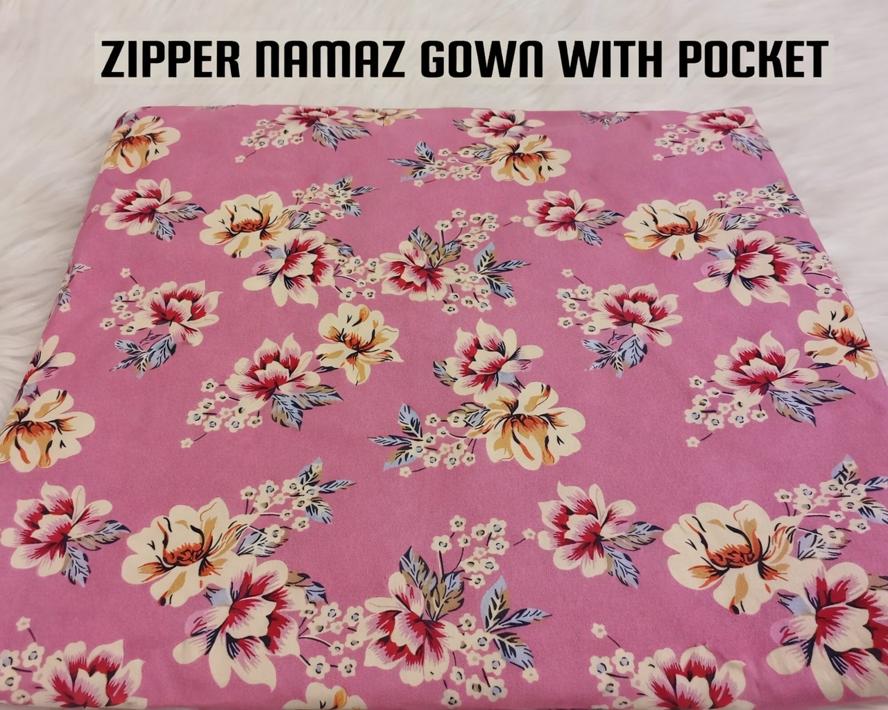 Zipper namaz Chadar (malai lawn)
