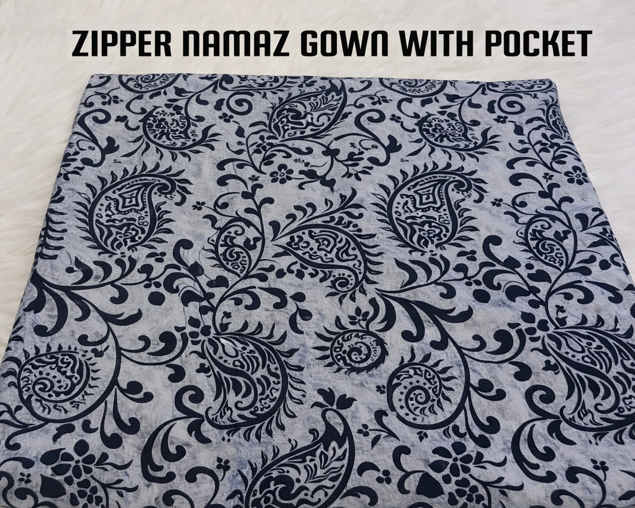 Zipper namaz Chadar (malai lawn)