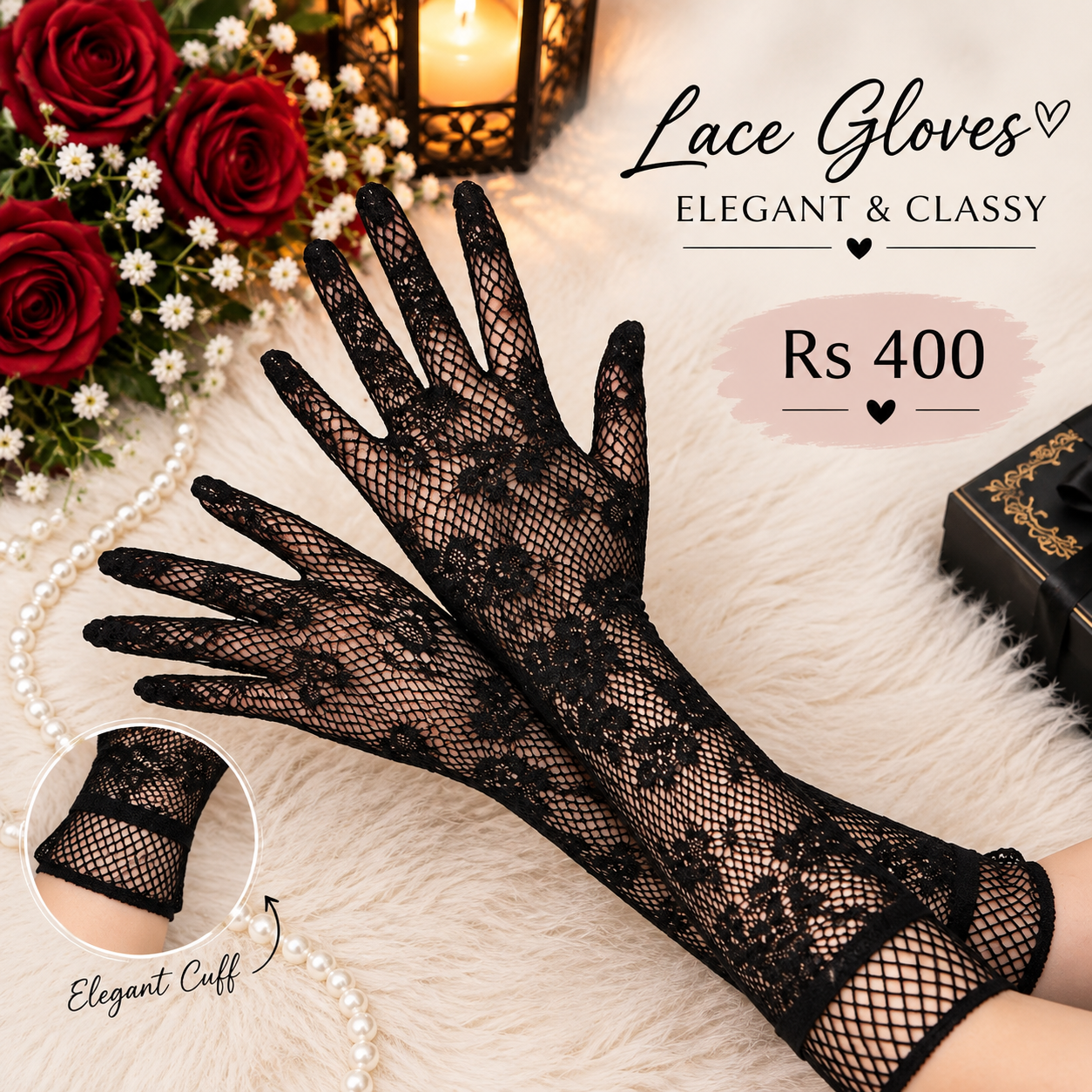 Lace gloves