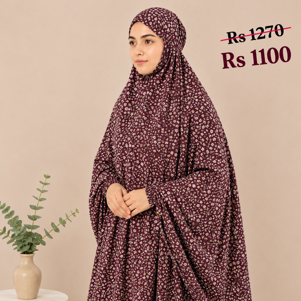 Namaz Chadar with Sleeves