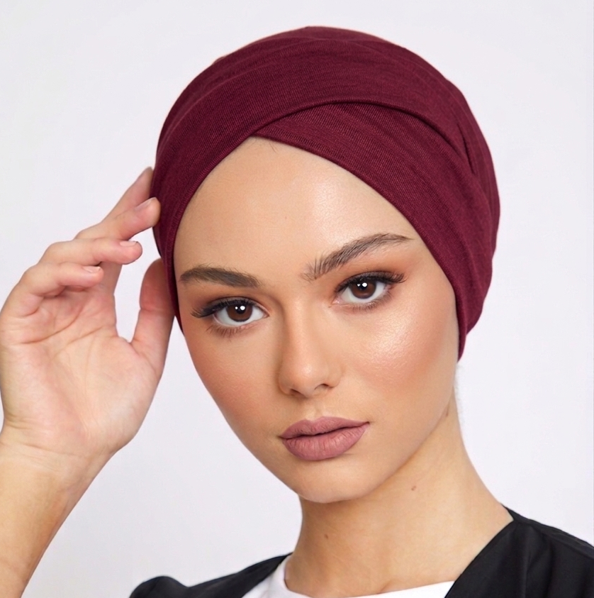 Cross Tube Cap - Maroon