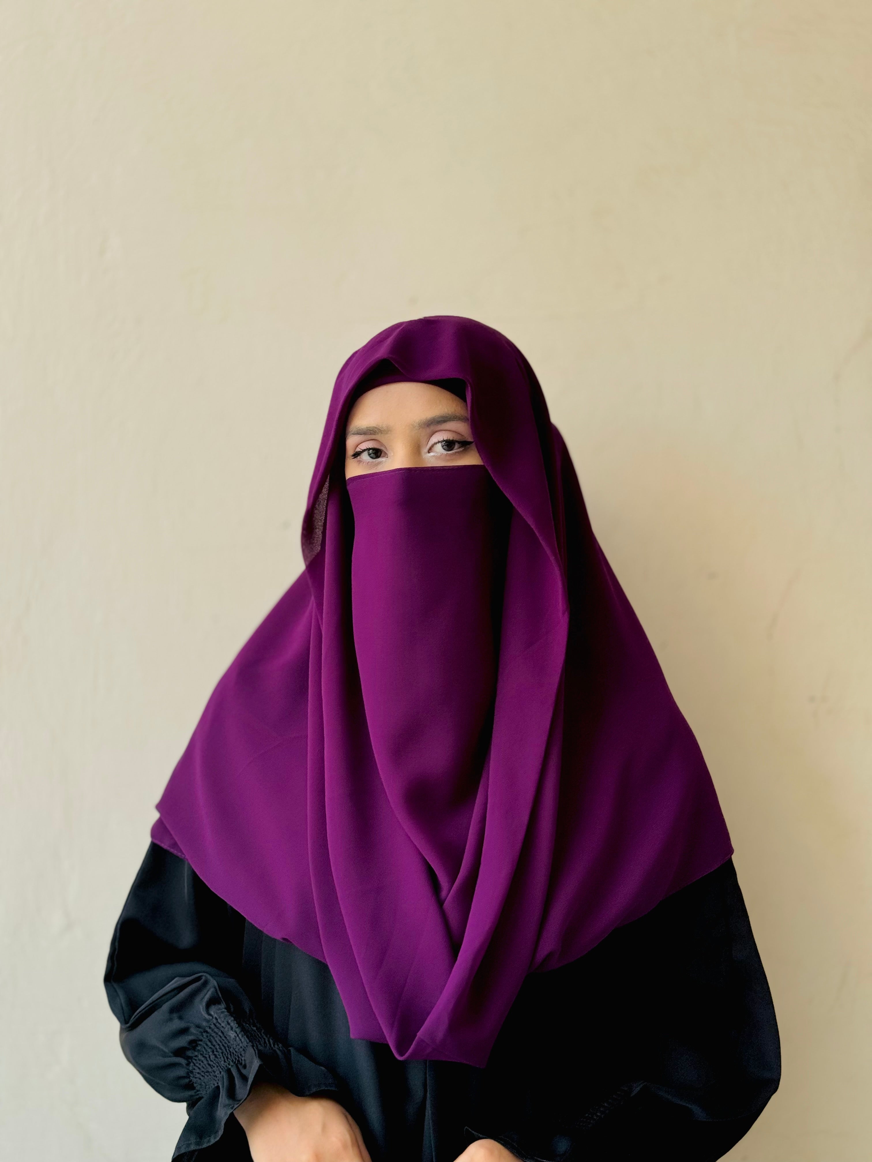 Misri Hijab - Dark Purple