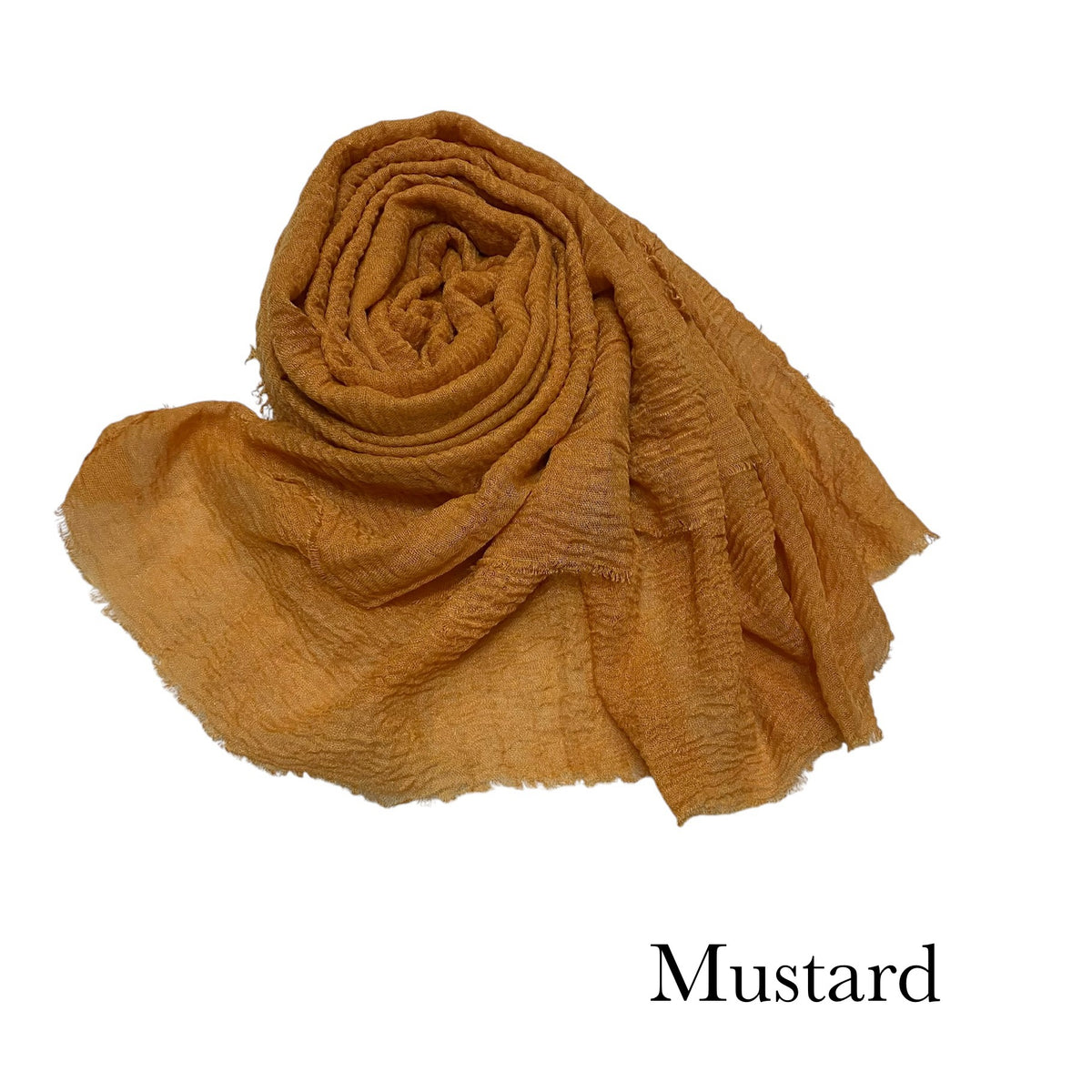 CRIMPS HIJAB - Mustard