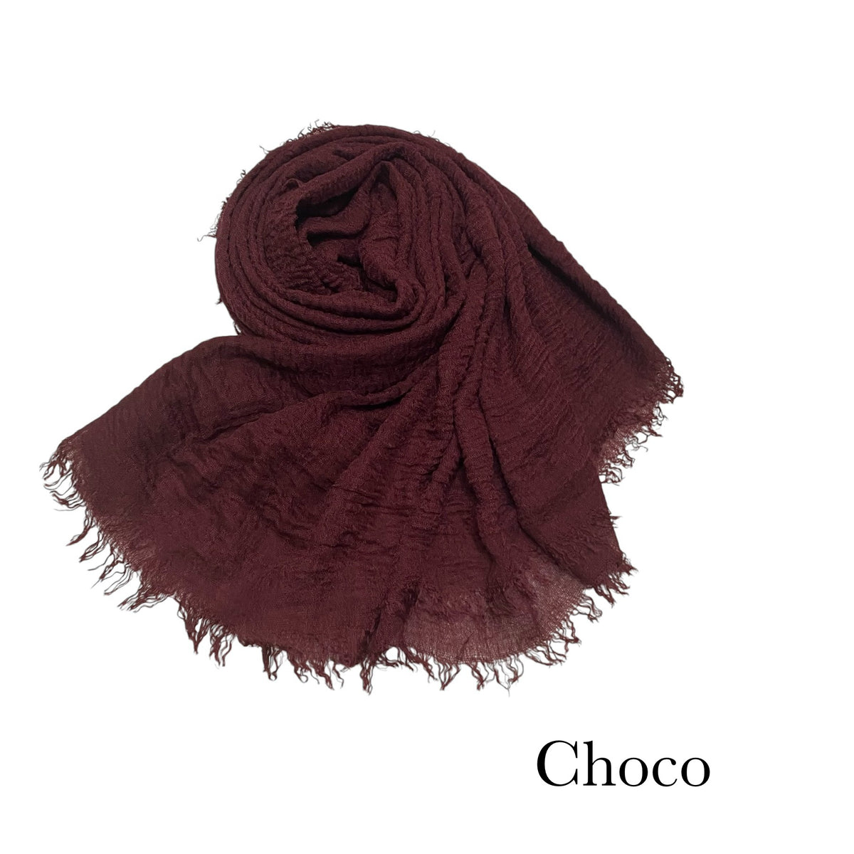 CRIMPS HIJAB - Choco