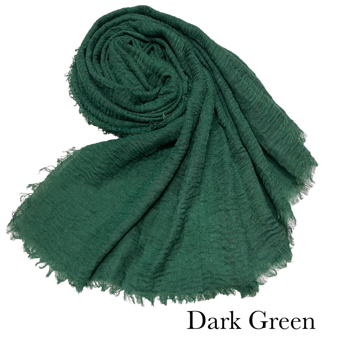 CRIMPS HIJAB - Dark Green